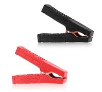 Skeadex 2 Stück Krokodilklemmen 200A,Autobatteri Krokodilklemme mit Isoliermantel Starterkabel,Starthilfekabel Klemmen Batterieclip für Überbrückungskabel Autoladekabel Autobatterien Batterieklemmen