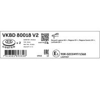 SKF Bremsscheibe vkbd80018v2 296mm 26mm für RENAULT