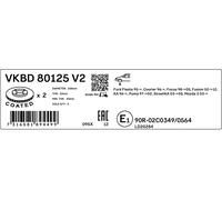 SKF Bremsscheibe vkbd80125v2 258mm 22mm für Ford MAZDA