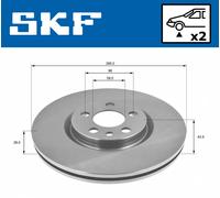 SKF Bremsscheibe vkbd80208v2 285mm 28mm für LANCIA Peugeot