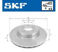 SKF Bremsscheibe vkbd80219v1 320mm 25mm für LAND ROVER