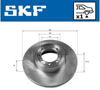 SKF Bremsscheibe VKBD 90190 V1 294 mm 24 mm für IVECO