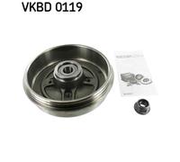 Bremstrommel SKF VKBD 0119 für MERCEDES-BENZ NISSAN RENAULT, Hinterachse