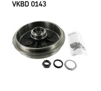 Bremstrommel SKF VKBD 0143 für CITROËN NISSAN PEUGEOT RENAULT CHERY, Hinterachse