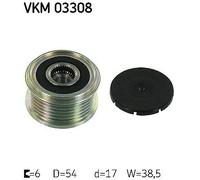 SKF VKM 03308 Generatorfreilauf für PEUGEOT CITROEN FIAT LANCIA Riemenscheibe