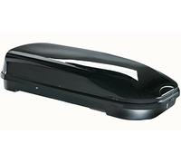 Skibox schwarz VDP JUFL580 580 Liter abschließbar + Relingträger Quick aufliegende Reling im Set kompatibel mit Jaguar F-Pace ab 2016