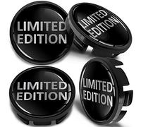 SkinoEu 4 x 65mm Nabendeckel Felgendeckel Radnabenabdeckung Nabenkappen Felgenkappen Radkappen Alufelgen Kompatibel mit VW 3B7 601 171 / 6U7 601 171 Limited Edition Schwarz CV 27