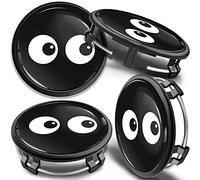 SkinoEu 4 x 75 mm Nabendeckel Felgendeckel Kompatibel mit Mercedes Benz Radnabenabdeckung Nabenkappen Felgenkappen Radkappen Alufelgen B66470207 / B66470200 cm (Augen Schwarz cm 45)