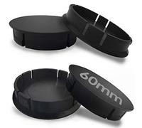 Skino Satz 4 x 60mm Universal Schwarz Nabenkappen Kappen Felgendeckel Radkappen Radnabendeckel Nabendeckel Auto Tuning NEU C 0