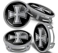 SkinoEu Nabendeckel 75mm Grau kompatibel mit Mercedes Benz 4er Set Nabenkappen passend für OEM B66470202 B66470200 CMS 4