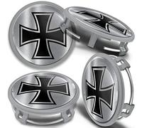 SkinoEu Nabendeckel 75mm kompatibel mit Mercedes 4er Set Nabenkappen CMS 15