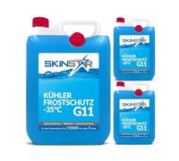 SkinStar Kühlerfrostschutz -35°C | G11 | G12 | G13 | Kühlflüssigkeit | gebrauchsfertig Kühlmittel | Antifreeze Frostschutz Auto | Autochemikalien (15l, G11)