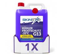 SkinStar Kühlerfrostschutz G13-35°C 5L Kühlmittel Kühlwasser Auto | Gebrauchsfertiges Motorkühlmittel lila: Frostschutz bis -35°C, silikatfrei, Long Life für 250.000 km oder 5 Jahre