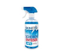 SkinStar Scheibenenteiser bis -40°C | Enteisungsspray für Windschutzscheiben | schnelles & kratzfreie Auto-Enteisung | klare Sicht Winter | Nano-Technologie (500ml)
