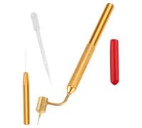 SKISUNO Auto Kratzer Reparatur Stift Feine Spitze Gold Lackstift für Präzise Lackreparatur Langlebiger Edelstahl für Fahrzeug Möbeloberflächen Geeignet