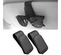 SKNFFF 2 Stück Brillenhalter Auto Sonnenblende für Mercedes-Benz GLC SUV Glc 200 250 300 300e 350e 300de 2015-2023, Magnetische Auto Visier Brillenhalter,Sonnenbrillen Halterung/Ticket-Kartenclip