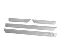 Skoda 57A071303 Einstiegsleisten Türleisten Aluminium Türschweller Zierleisten, mit Karoq Schriftzug