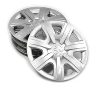 Skoda 5J0071454 Radkappen (4 Stück) Radblenden 14 Zoll Radzierblenden, Silber *** für Original Stahlfelgen 5.0Jx14 ***