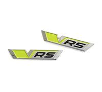 Skoda 5LA853041A7DZ 5LA853042A7DZ Plakette RS Kotflügel Emblem VRS Schriftzug Sport Logo, schwarz/grün