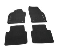 Skoda 658061404 Fußmatten Textilfußmatten Standard Velours 4X Stoffmatten, schwarz, mit KAMIQ Schriftzug