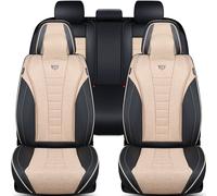 Skoda Fabia 3 Bj 2014-20 kompatible Schonbezüge in Schwarz/Beige FNL3