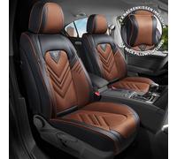 Skoda Kamiq Bj ab 2019 kompatible Schonbezüge in Schwarz/Braun SL2