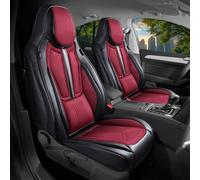 Skoda Kamiq Baujahr ab 2019 kompatible Schonbezüge in Schwarz / Rot DS2