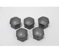 Skoda Karoq ND graue Radmutter Schraubendeckel x5 neu original 321601173AZ37