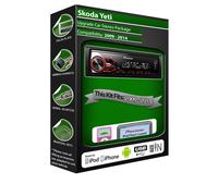 Skoda Yeti Radio, Pioneer Stereo USB AUX Eingang, iPod iPhone Android Player