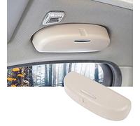 SKTU Auto Sonnenbrillenhalter für BMW 1er 3er 5er 7er X1 X3 X5 X7 Brillenetui Glasses Case Holder Auto Innenraum (Beige)