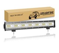 SKYWORLD LED Arbeitsscheinwerfer Bar 20 Zoll 420W LED Scheinwerfer 12V 24V Flutlicht Reflektor Combo Arbeitslicht Zusatzscheinwerfer für Auto Offroad Traktor Bagger PKW LKW KFZ SUV UTV ATV
