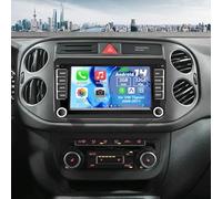 Slakerbe Android 14 Autoradio 2 Din mit Carplay Android Auto für VW Tiguan 2009-2011, 2G+32G 7 Zoll Auto Radio Stereo mit Bluetooth Navi WiFi FM RDS Rückfahrkamera