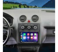 Slakerbe Autoradio mit Bildschirm für VW Caddy 2010-2014, 9 Zoll Android 15 mit CarPlay Android Auto 2+64G SWC GPS Navigation WiFi Bluetooth FM/RDS AHD Rückfahrkamera