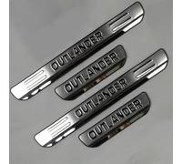 SLHXQ 4 Stück Auto Einstiegsleisten Schutz für Mitsubishi Outlander PHEV 2018-2022 2023-2025, Edelstahl Äußere Trittplatten Kratzschutz Türschweller Rutschfestes Aufkleber Auto Zubehör