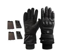 Slyzjdl Beheizt Fünffing-Motorradhandschuh 3 Heizstufen Motorradhandschuhe mit Heizung Wärmend Beheizt Outdoor-Handschuh für Motorradfahren, Radfahren