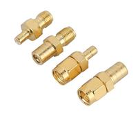 SMA-auf-SMB-Adapter, SMA-Anschlüsse, SMA-Adapter auf SMB-Anschluss, HF-Konverter-Set, 4 Arten HF-Adapter für DAB-Autoradio-Antenne