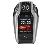 Smart Remote Autoschlüssel, Universal TK800+ All in One Keyless Entry Auto Lock Unlock Boutique Smart LCD Key, LCD-Bildschirm Schlüsselanhänger Ersatz für Alle Start Stop Engine Button(Silber)