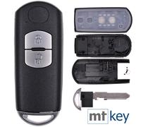 Auto Smartkey Funk Schlüssel Gehäuse 2 Tasten für Mazda 2 3 6 CX-3 CX-5 MX-5