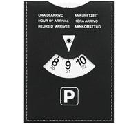 Smlper Parkscheibe Maxi Parkplatz Ankunftszeit, Parkscheibe Auto Soft-Touch, Parkuhr Auto 15 x 11 cm, Universell für Autos, PKW, LKW, Wohnmobile,Motorrad(Schwarz)