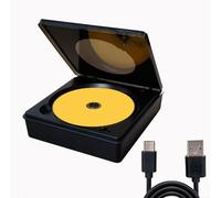 SMZhomeone Auto Externer CD-Player USB Anschluss Verlustfreies Audio für Android Navigationssysteme für CRISP Klangqualität PC Material Kompakt Schwarz für Reisen