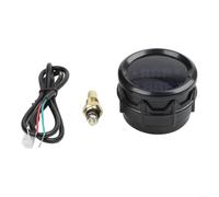 Snowchecking 2-in-1 Wassertemperatur- und Spannungsanzeige, 12 V/24 V Digitalanzeige, 52 mm Automobil-Messgerät, mit blauer Hintergrundbeleuchtung, für Auto und LKW