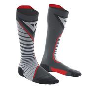 Dainese Thermo Long Socks, Motorrad Thermo Socken Lang Winter, für Damen und Herren, Schwarz/Rot, EU 45-47