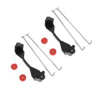 SOESFOUFU 2 Satz Batteriebefestigung aus Metall und Gummi Stabile und Flexible Autobatteriehalterung Geeignet für Kfz Batteriehalter und Akku Halter