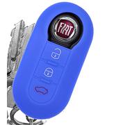 Soft Case Auto Schlüssel Silikon Schutz Hülle Dunkelblau kompatibel mit FIAT Ducato 500 Punto Peugeot Boxer Citroen Jumper Qubo Doblo Bravo 500C 500L Opel Combo D