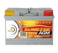 Solar Batterie AGM 125Ah 12V Adler Solarbatterie Wohnmobil Versorgung GEL 100Ah