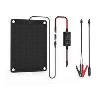 Solar-Batterie-Ladegerät, Dump-Anhänger-Batterie-Ladegerät, Batterie-Wartung, Anhänger-Ladegerät, 10 W Solarmodul-Set, MPPT-Laderegler, für 12 V/24 V Gel AGM Bleisäure LiFePO4