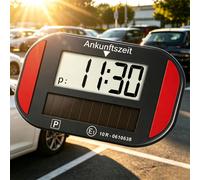 Solar Elektronische Parkscheibe mit Batterie automatisch Digitale Parkuhr Auto