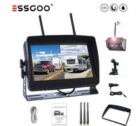 Solar Rückfahrkamera Kabellos Einparkhilfe 1080P Mit 7 Zoll Farb Touch Monitor