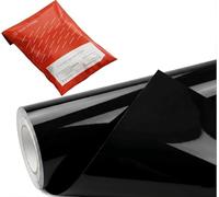 Solar Systems Selbstklebend Schwarz Glanz Autofolie - Car Wrapping Folie - Tönungsfolie Auto inklusive Montagezubehör 152x50cm