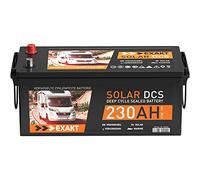Solarbatterie 12V 230Ah EXAKT DCS Wohnmobil Versorgung Boot Solar Batterie ersetzt 200ah 220Ah